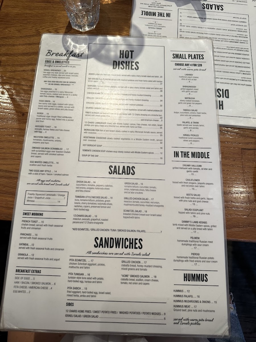 12 Chairs Cafe Menu - Image 6